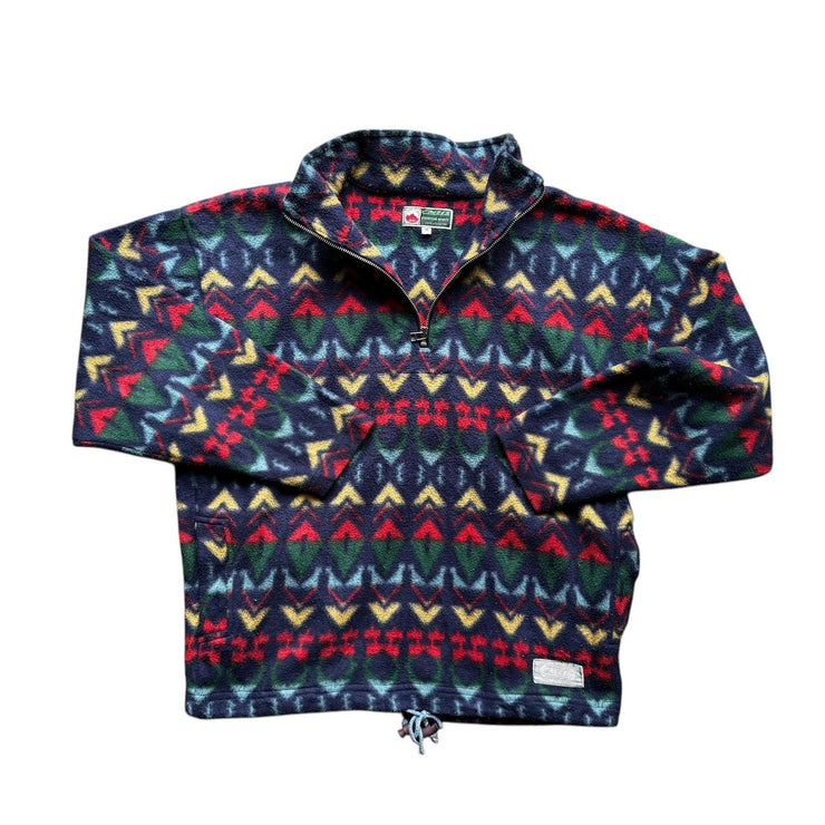 VTG Rainbow Creeks Fighting Spirit Pullover Fleece Quarter Zip Jacket Size M