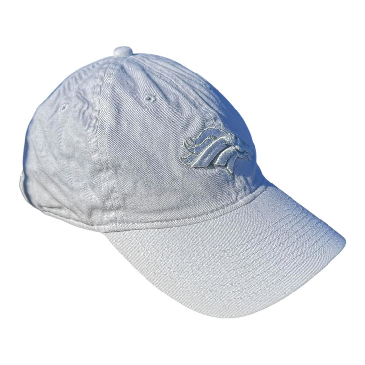 Vintage White Denver Broncos Adjustable NFL Baseball Cap