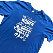 Blue Soccer Mom Novelty Funny Graphic T-Shirt Size XL