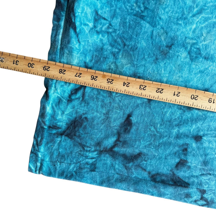 VTG Sprit Brother Wolf Shirt Tie Dye Blue Wild Life Native Nature 80s/90s Sz XL