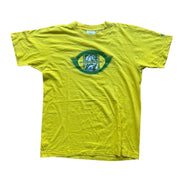 VTG 90s Ronaldo R9 Yellow Brazil Nike Graphic T-Shirt Size Men's Small