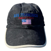 Vintage Dad Hat San Francisco Black USA Flag One Size Fits all
