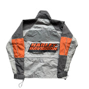 VTG 90s Harley Davidson Zip Up Jacket Reflective Biker Jacket Size Men's XXS