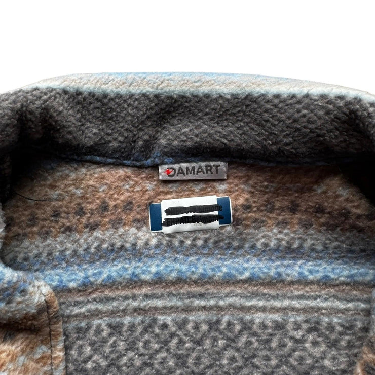 Cute Aztec Damart Patterned Fleece Full Zip Jacket Size UK 10
