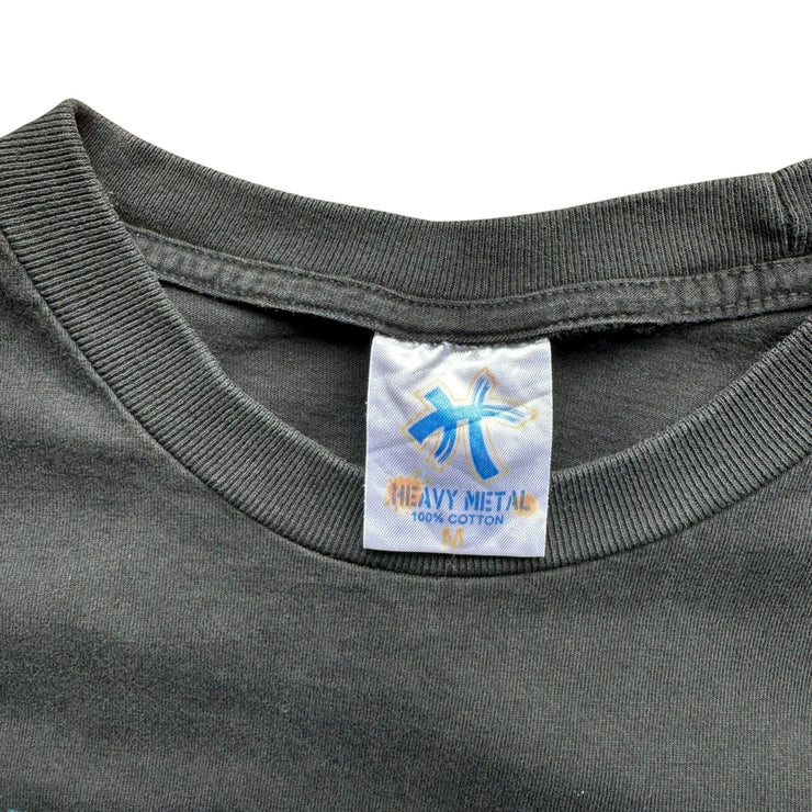 Vintage Single Stitch Old Master Q Hong Kong Black Graphic T-Shirt Size Medium