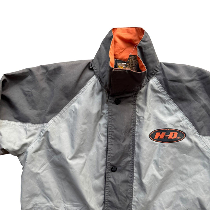 VTG 90s Harley Davidson Zip Up Jacket Reflective Biker Jacket Size Men&