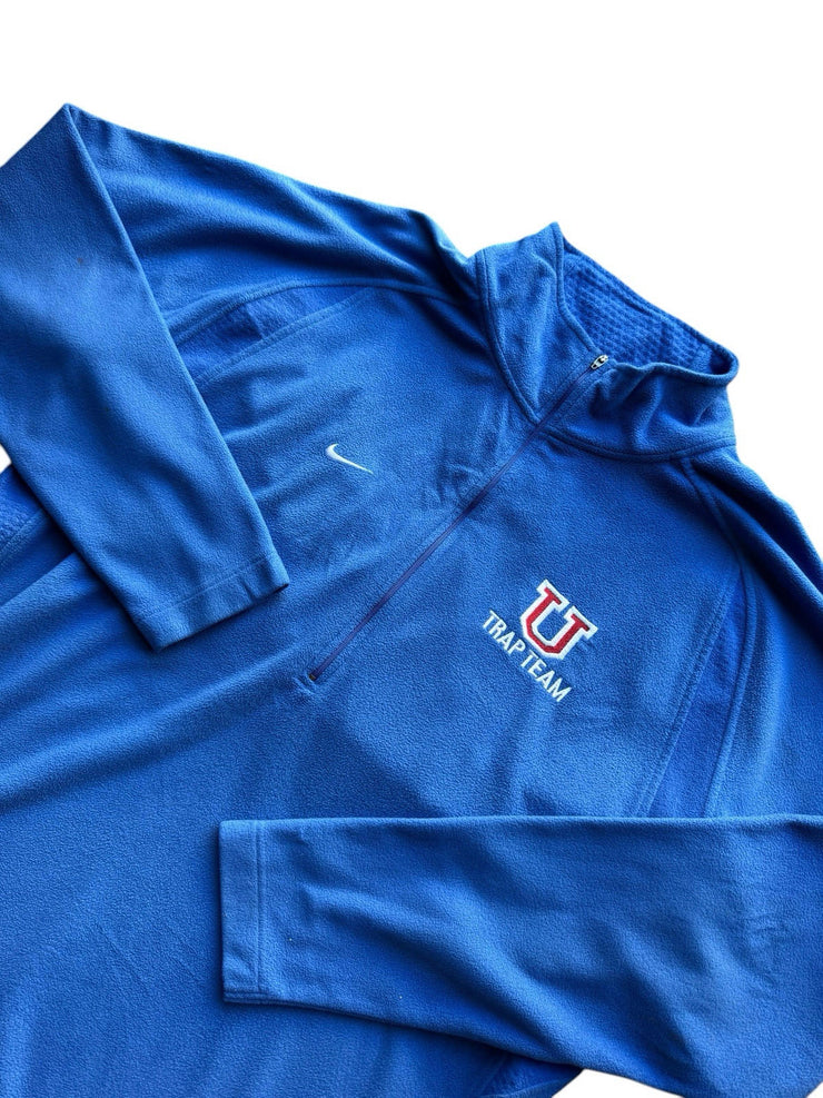 Nike Trap Team Blue Quarter Zip Fleece Size Medium