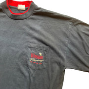 VTG Winston Racing Team Black Single Stitch Pocket Tee Gold Size XL