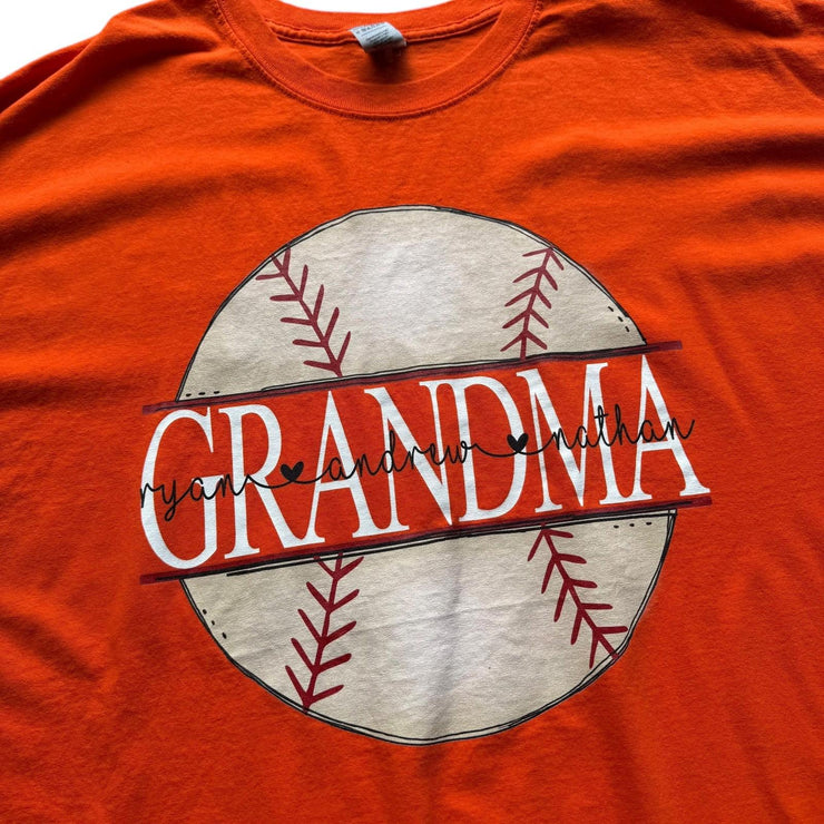 GRANDMA Orange Graphic T-Shirt Size 3XL