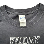 Friday Knight Lights American Football Long Sleeve Black Graphic T-Shirt Size M