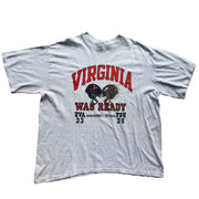Vintage Single Stitch Virginia 1995 Grey Cotton Exchange T-Shirt Size 2XL