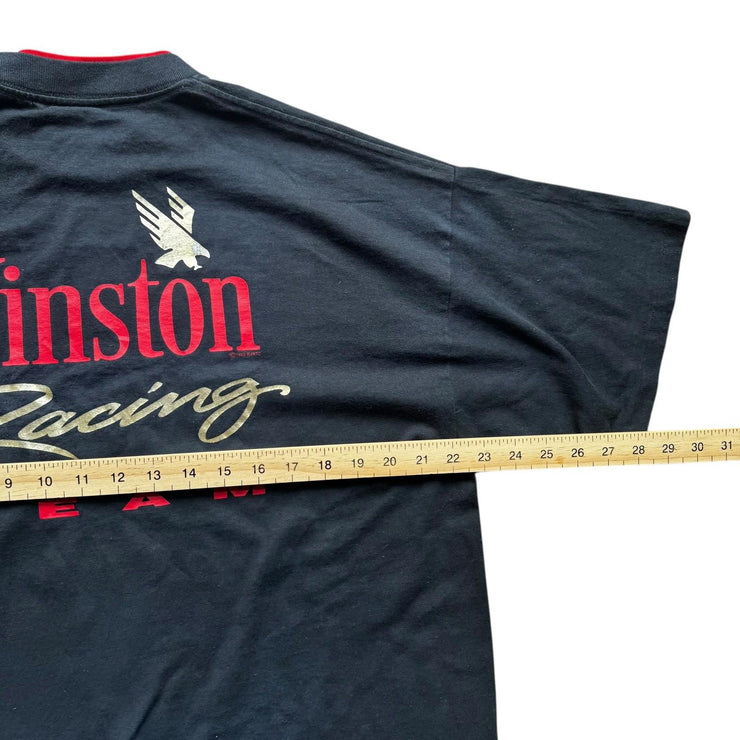 VTG Winston Racing Team Black Single Stitch Pocket Tee Gold Size XL