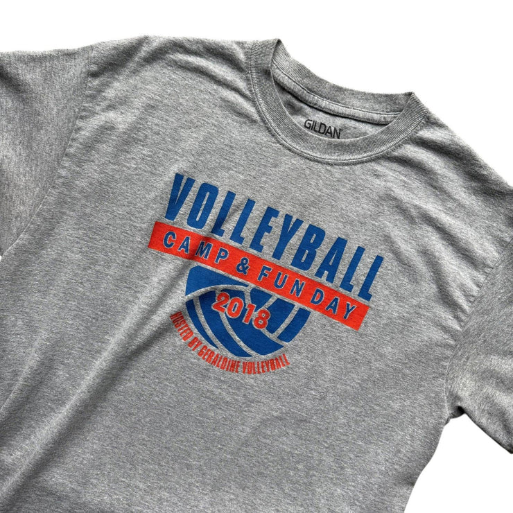 Volleyball Camp & Fun Day Grey Graphic T-Shirt Size Medium