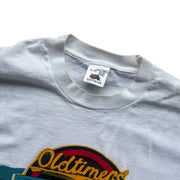 Vtg Old Timer's Hockey Challenge Tour 1995 White Single Stitch Graphic Tee XL