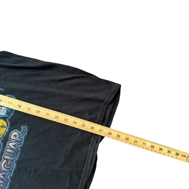 Fender Jaguar Electric Guitar Black Graphic T-Shirt Size Large