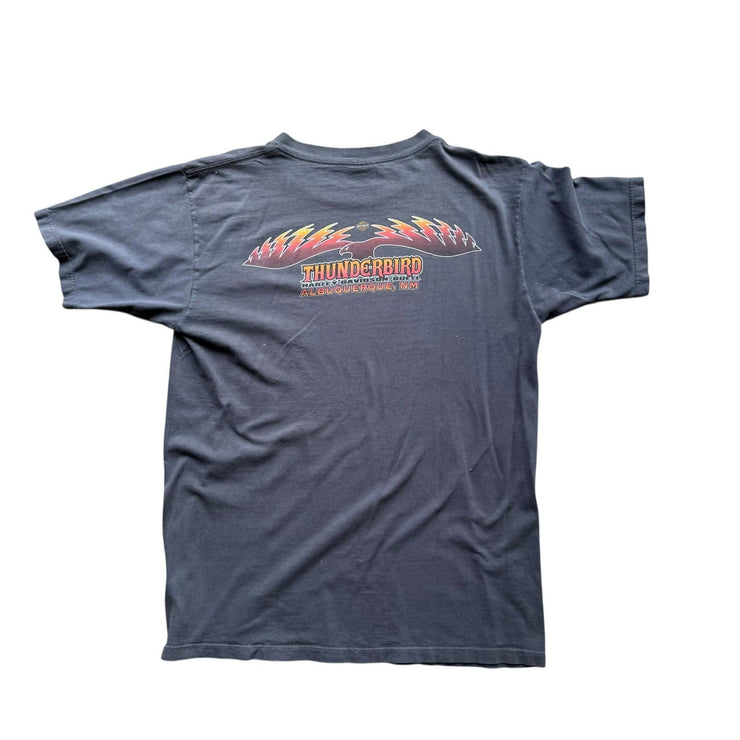 VTG Harley Davidson Y2K Grunge Biker Graphic T-Shirt Firebird Size Large
