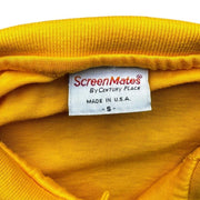 VTG 1980S Screen Mates Champs Yellow Polo Shirt Size Men's Small