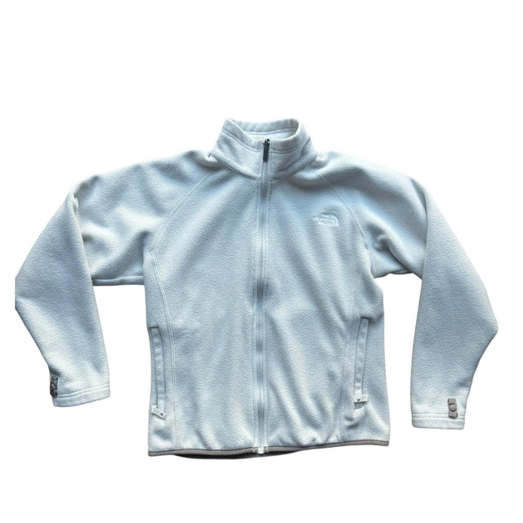 The North Face White Full Zip Fleece Jacket Size Women&