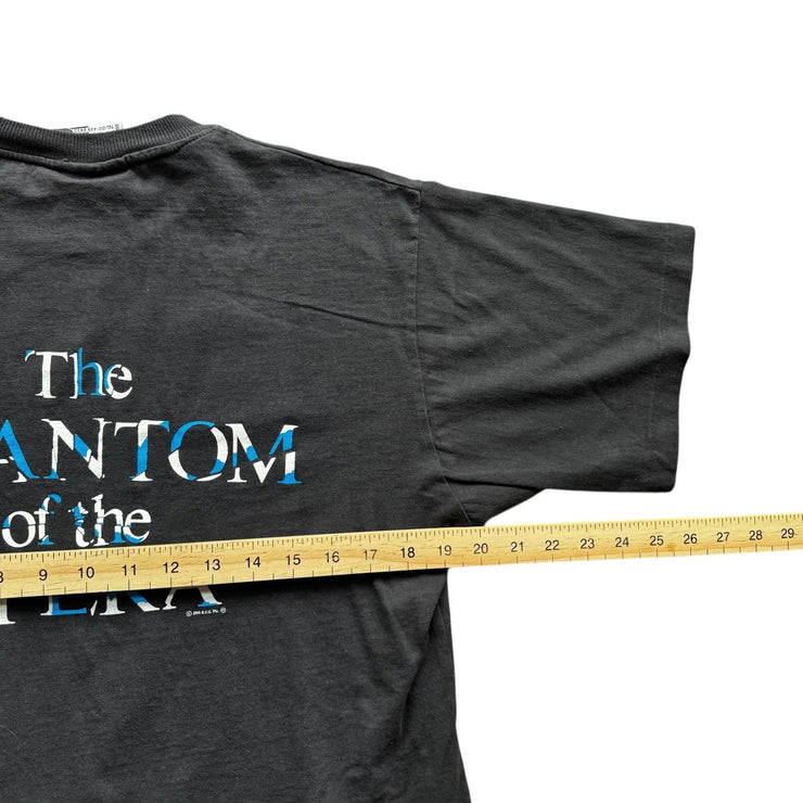 VTG Phantom Of The Opera Black Single Stitch Graphic T-Shirt 1986 Size Medium