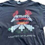 VTG Metallica Master of Puppets Single Stitch Black Graphic Tee Maxx Rock 2XL
