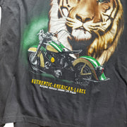 VTG Single Stitch Tiger Authentic American Label Graphic T-Shirt Size Large