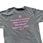 LSHS & Pink Out American Football Grey Graphic T-Shirt Size Large