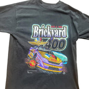 Vintage Brickyard 400 Winston Cup Nascar 1995 Black Single Stitch T-Shirt Size L