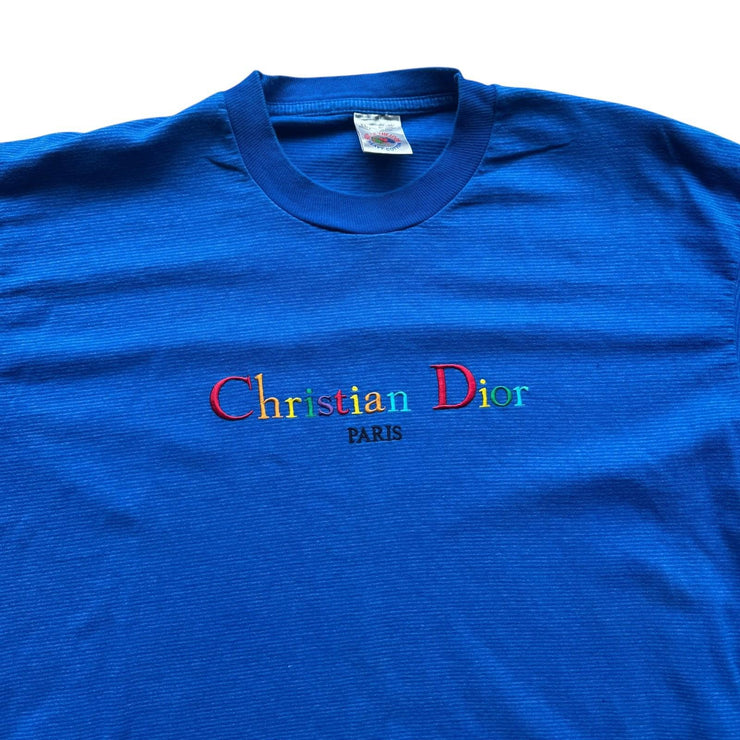 VTG Screen Stars Christian Dior Bootleg Single Stitch T-Shirt Size XL