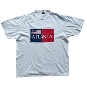VTG Atlanta White Single Stitch Graphic T-Shirt Size XL