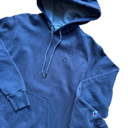 Men's Champion Navy Blue Logo Embroidered Hoodie Size Smal