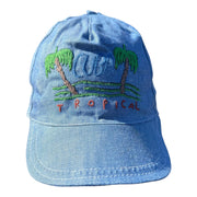 Vintage 90s Blue Cuba Tropical Baseball Cap One Size Fits All