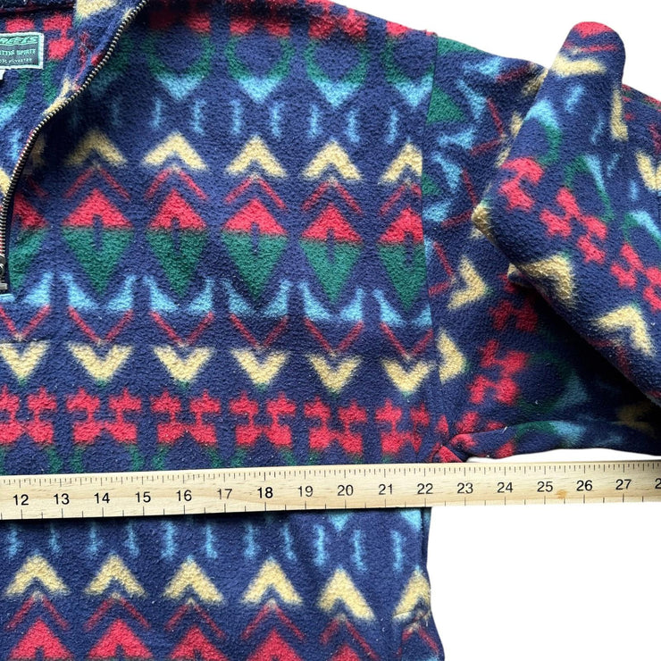 VTG Rainbow Creeks Fighting Spirit Pullover Fleece Quarter Zip Jacket Size M