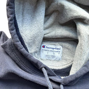 Men's Champion Navy Blue Logo Embroidered Hoodie Size Smal