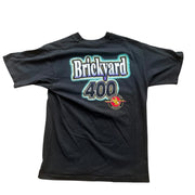 Vintage Brickyard 400 Winston Cup Nascar 1995 Black Single Stitch T-Shirt Size L