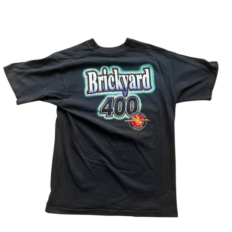 Vintage Brickyard 400 Winston Cup Nascar 1995 Black Single Stitch T-Shirt Size L