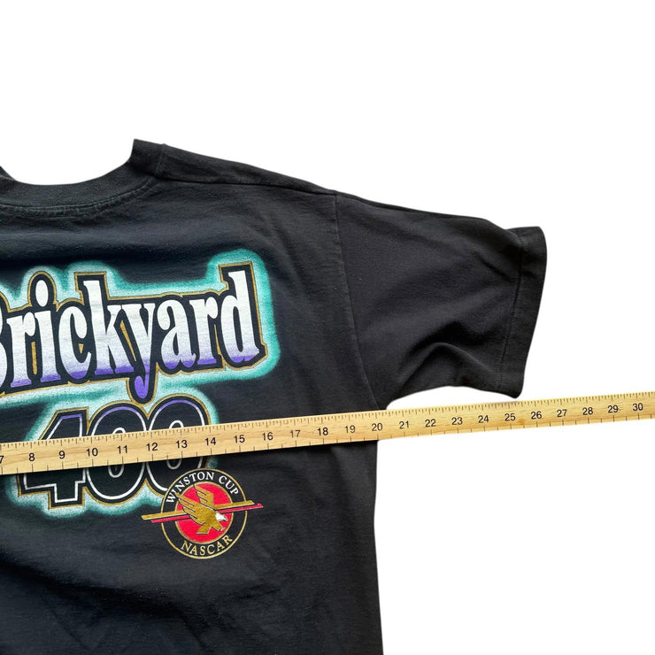 Vintage Brickyard 400 Winston Cup Nascar 1995 Black Single Stitch T-Shirt Size L