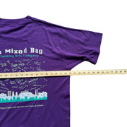 VTG Purple See The Light Single Stitch Moon Graphic T-Shirt Size XL