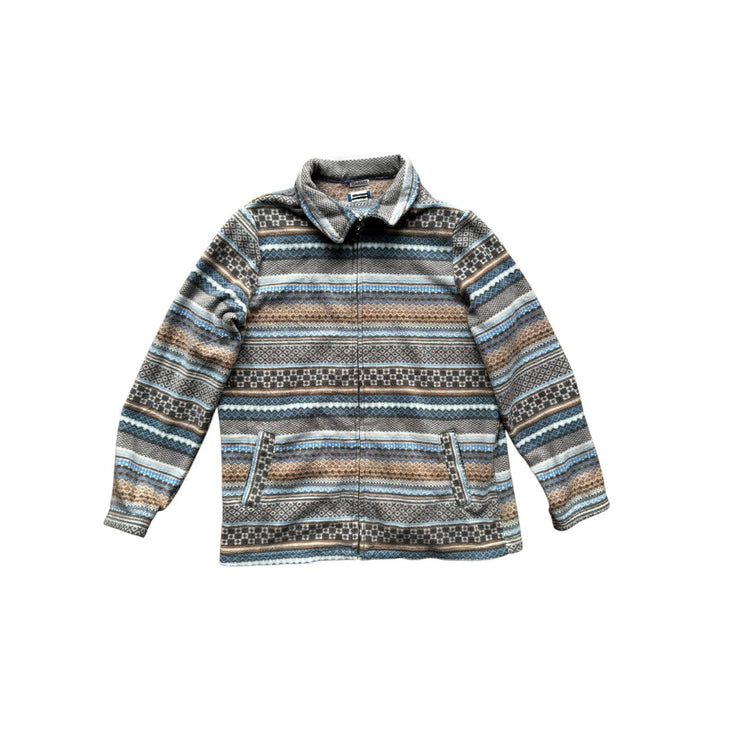 Cute Aztec Damart Patterned Fleece Full Zip Jacket Size UK 10