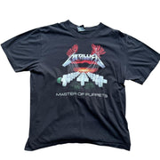 VTG Metallica Master of Puppets Single Stitch Black Graphic Tee Maxx Rock 2XL
