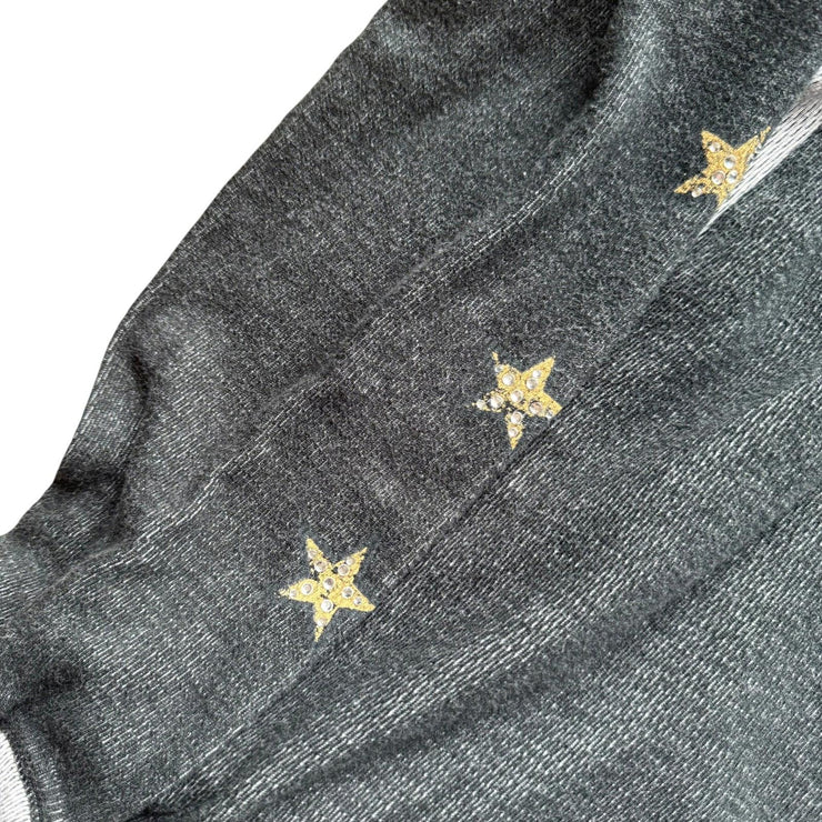 Y2K Harley Davidson Bedazzled Biker Snap Button Hoodie Size Women&