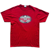 VTG Jerzees Red Eye Soccer Graphic T-Shirt Size Medium