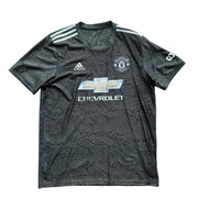 Adidas Manchester United 2020-21 Black & Grey Away Football Shirt Size Large