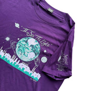VTG Purple See The Light Single Stitch Moon Graphic T-Shirt Size XL