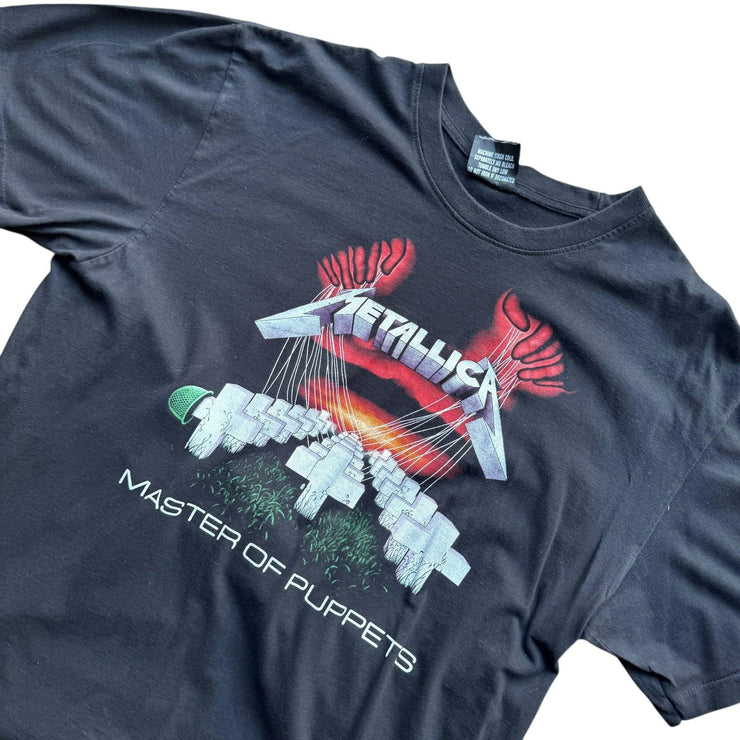 VTG Metallica Master of Puppets Single Stitch Black Graphic Tee Maxx Rock 2XL