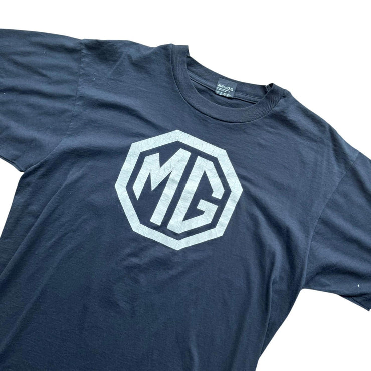 Vintage MG Automotive Cars Black Single Stitch Graphic T-Shirt Size XL