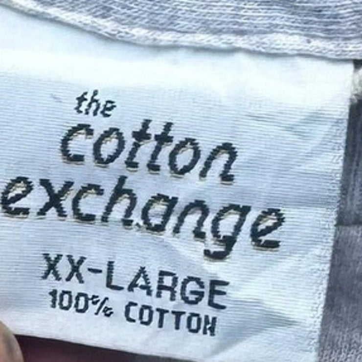 Vintage Single Stitch Virginia 1995 Grey Cotton Exchange T-Shirt Size 2XL