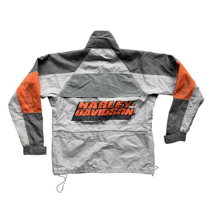 VTG 90s Harley Davidson Zip Up Jacket Reflective Biker Jacket Size Men&