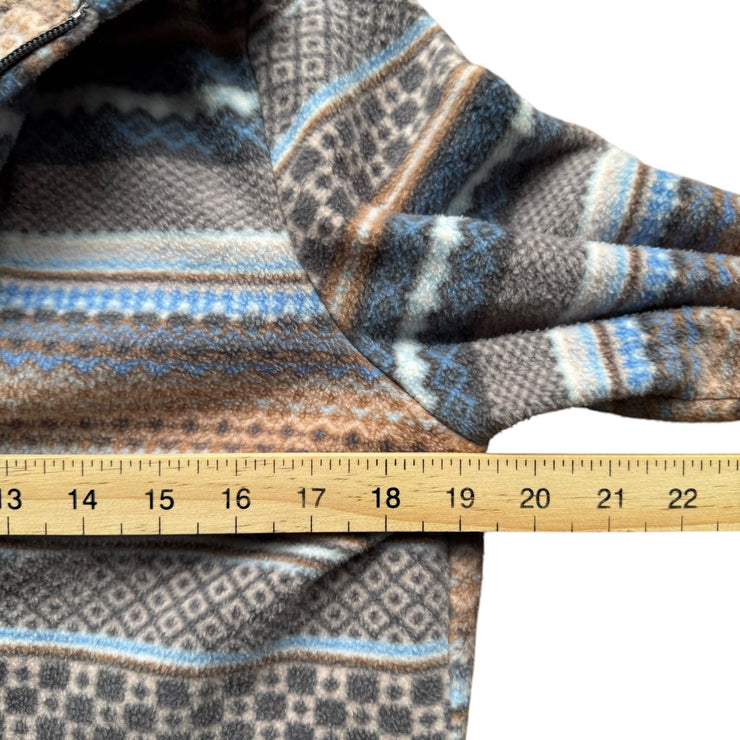 Cute Aztec Damart Patterned Fleece Full Zip Jacket Size UK 10