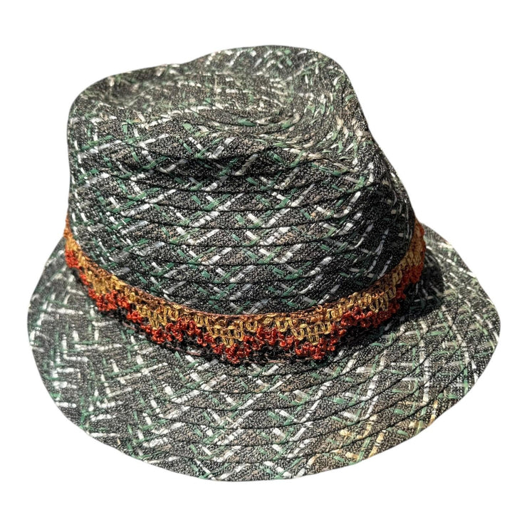 80s Vintage Italian Tyrolean Dolomiti Size 56 Made in Italy Woven Hat